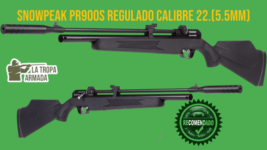 Rifle PCP Snowpeak PR900S Gen 2 Cal .22 Regulado Supresor Integrado  Gatillo Ajustable Incluye Documentación Legal