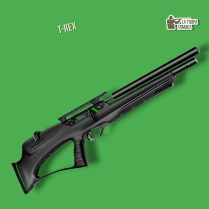 Rifle PCP Snowpeak T-REX BULLPUP Cal .22/.25 Supresor Integrado Gatillo Ajustable 50+ Disparos por Carga