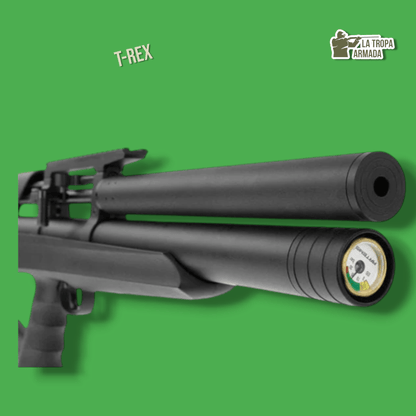 Rifle PCP Snowpeak T-REX BULLPUP Cal .22/.25 Supresor Integrado Gatillo Ajustable 50+ Disparos por Carga