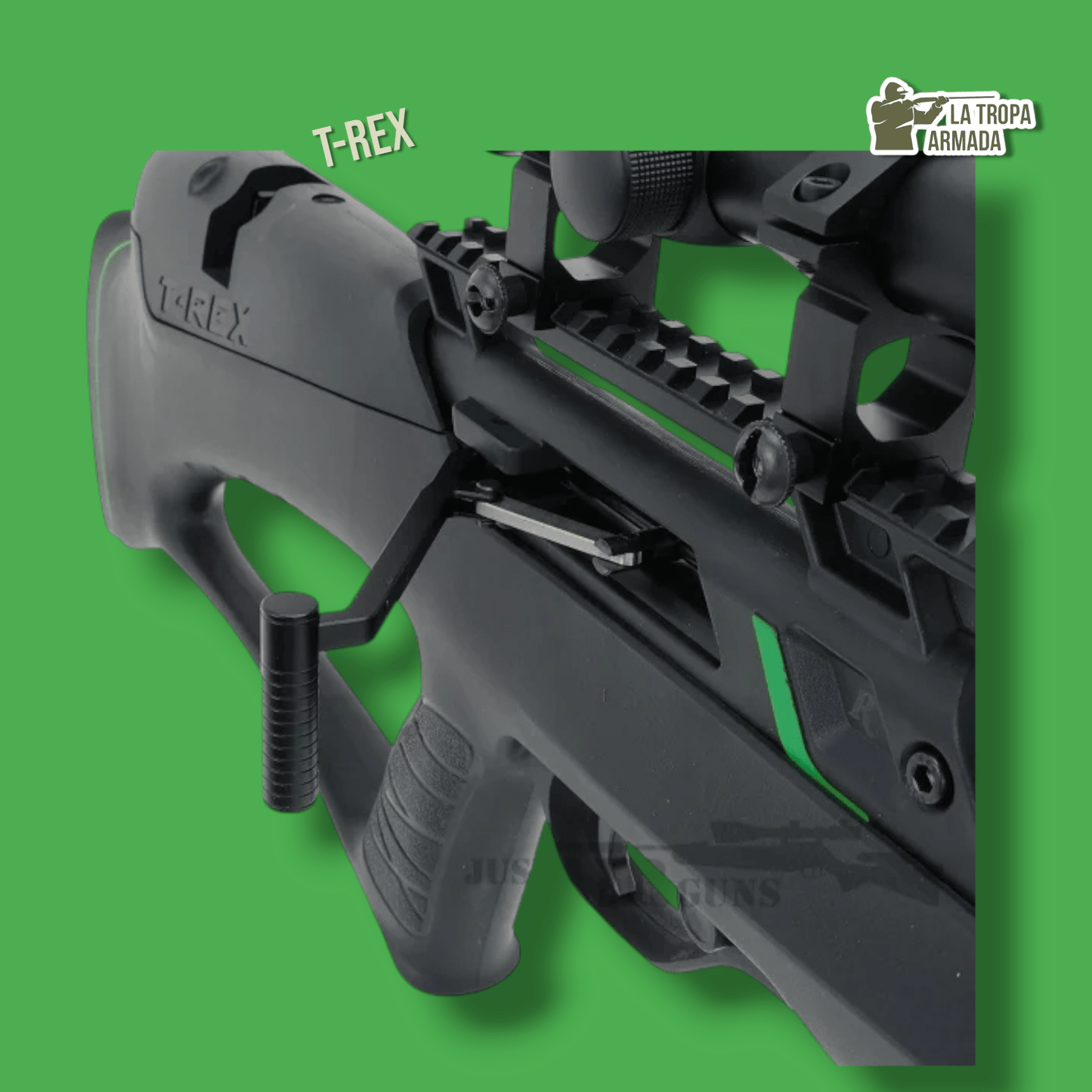 Rifle PCP Snowpeak T-REX BULLPUP Cal .22/.25 Supresor Integrado Gatillo Ajustable 50+ Disparos por Carga