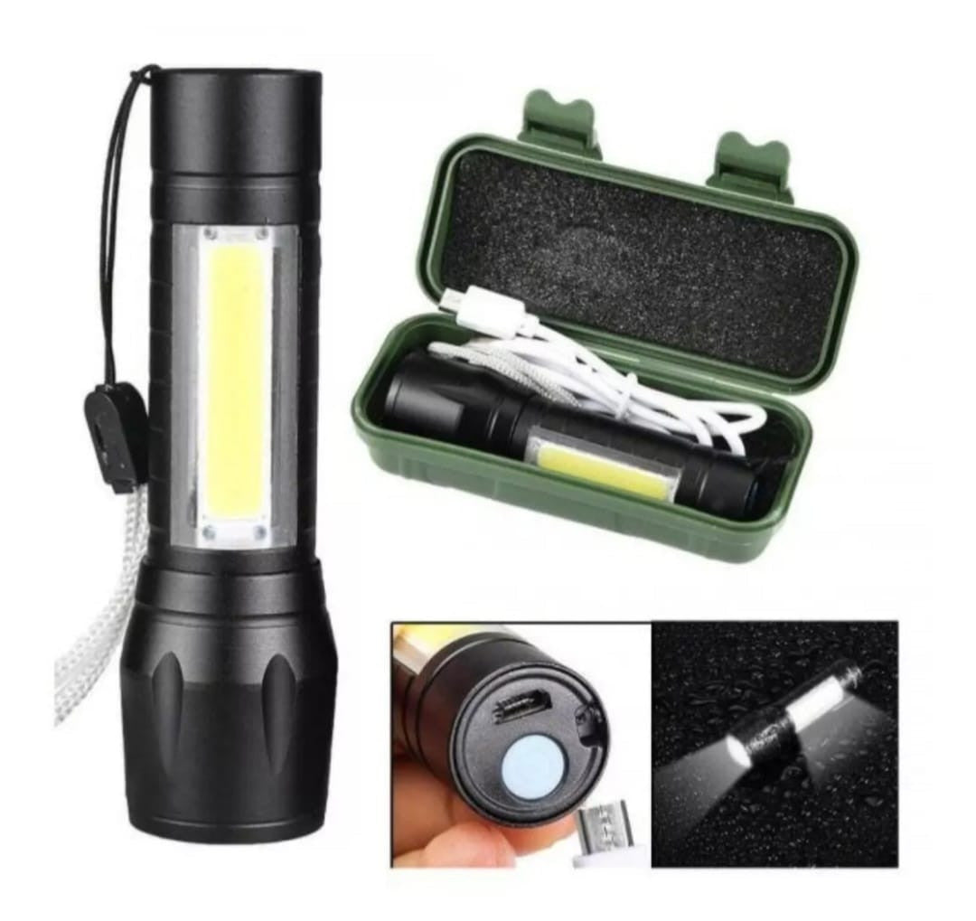 Linterna LED Mini Recargable – Potencia Compacta para Aventuras al Aire Libre