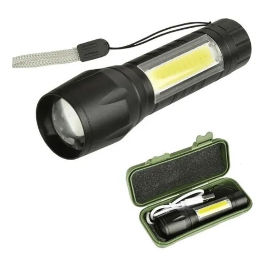 Linterna LED Mini Recargable – Potencia Compacta para Aventuras al Aire Libre
