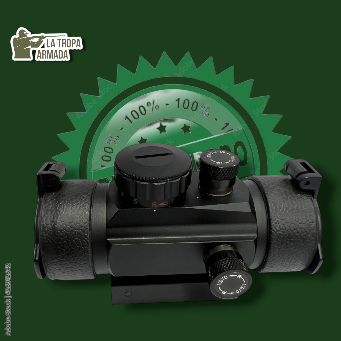 Mira Telescópica Red Dot 1X40 – Con Punto Rojo/Verde para Tiro Deportivo y Airsoft